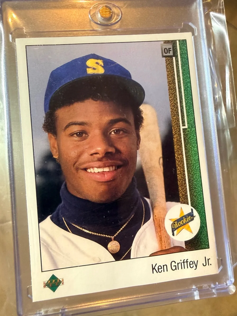 1989 UPPER DECK KEN GRIFFEY JR. SEATTLE MARINERS ROOKIE #1 RC rookie card . Hall